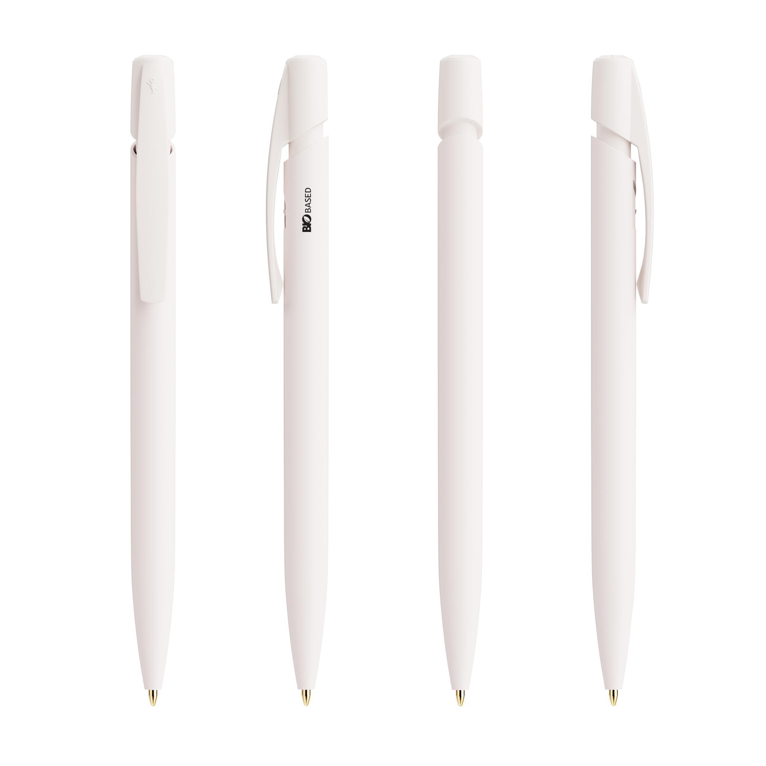 Stylo personnalisable BIC® Media Clic BIO Blanc & Blanc